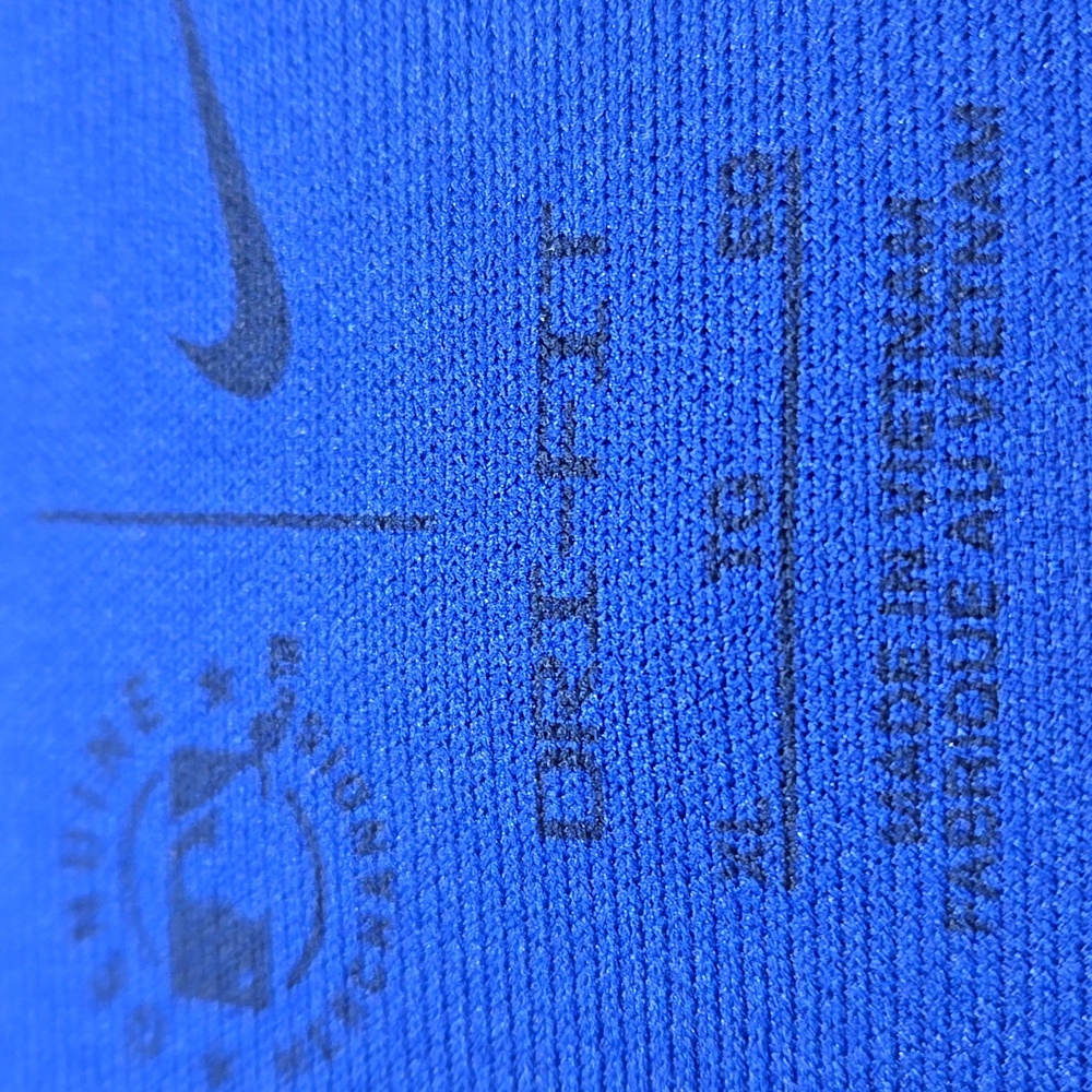 Nike Men's Lockup Performance Chicago Cubs Blue Hooded Top - Picture 2 of 3